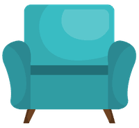 Blue couch