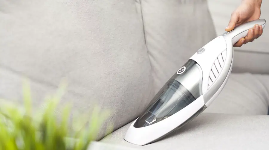 white handheld vacuum