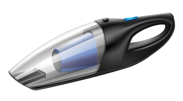 handheld vacuum cleaner on white